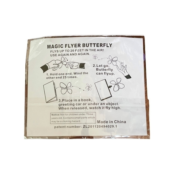 8x NIB Magic Flying Butterfly Toy Greeting Card Surprise - Picture 4 of 4